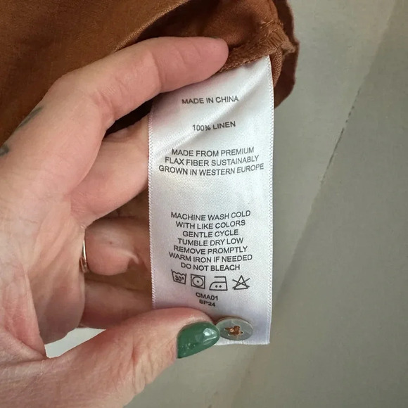 Quince 100% European Linen Sleeveless Swing Dress • M - Picture 5 of 7